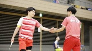 個人戦奥野・森川ペアベスト８も悔しさ残る-関東学生バドミントン新人選手権大会