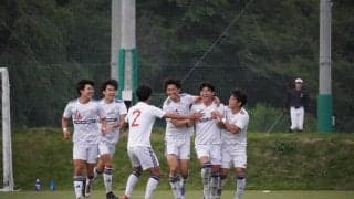 [男子サッカー]リーグ戦第５節、２得点を挙げるも桐蔭大に惜敗