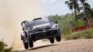 WRCラトビア：競技2日目、トヨタのカッレ・ロバンペラが首位を堅守