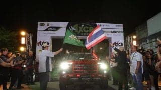 AXCR2024：王座奪還を目指すチーム三菱ラリーアート、4台のトライトンがスタート