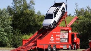 ラリー北海道では約350人が三菱の『4WD登坂キット体験イベント』に参加