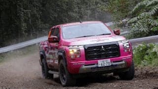 竹岡圭＆三菱トライトン、ラリー北海道でXC-2クラス4位を獲得