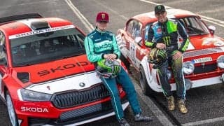 ペターとオリバーのソルベルグ親子がシュコダの伝説モデル、200RSをテストドライブ