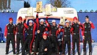 WRCスウェーデン：激戦の首位争いを展開したトヨタ2台が1‐2フィニッシュ