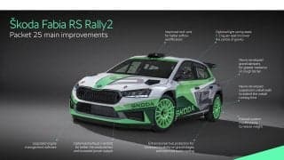 シュコダがファビアRSラリー2のアップグレードキット「パケット25」の公認を取得