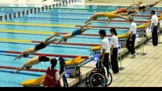 パラ水泳の精鋭、富士に集う　ワールドシリーズ　「楽しさ伝われば」