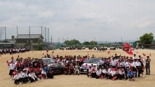 全日本ラリー飛鳥：天理市立南中学校でラリー特別授業開催