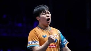 「0－2という苦しい試合」松島輝空が圧巻逆転勝利を振り返る　パリ五輪銀との大一番には「向かっていく気持ちで」【WTTチャンピオンズ横浜】