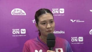 【インタビュー】橋本帆乃香「今まで出れなかった大会に出れてチャンスが巡ってきている。今の調子で頑張りたい」【卓球 WTT横浜】
