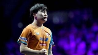 松島輝空、パリ五輪銀・モーレゴードに敗れ終戦　日本勢2番手がレベルアップ誓う「もっと一桁の選手に勝てるように」【WTTチャンピオンズ横浜】