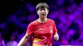 世界1位の孫穎莎「カットはとても脅威。第2ゲームから戦術を修正できた」橋本帆乃香を破ってベスト8進出【卓球 WTT横浜】