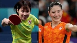 「素敵なメダリストコラボ」卓球＆バドのトップアスリートが「眼福」2ショット！「どちらも美人さん」が乃木坂46ライブを堪能