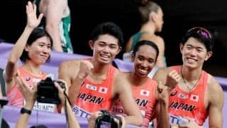 日本、混合1600mリレーで初決勝　予選敗退から一転繰り上がりに