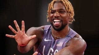 日本人作者から届いたまさかのお宝に大興奮！　世界王者ライルズの披露した“バキ風似顔絵”が話題「唯一無二のものらしい」【世界陸上】