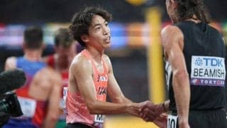 入賞の三浦龍司は「足ががくっときて」　見えたメダル、揺れた国立