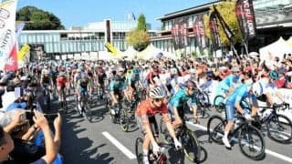 「ツール・ド・九州」宮崎・大分ステージ　選手90人が疾走