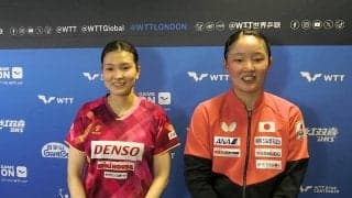 張本・橋本ペア みまひなに敗れるも 初のコンビに張本美和「すごく楽しかった」橋本帆乃香「チャンスがあったらまた組みたい」【卓球 WTTロンドン】