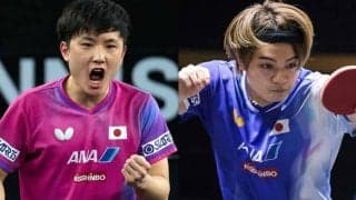 男子卓球界注目の戦いが実現　エース・張本智和が宇田幸矢と激突　優勝候補が好調の24歳サウスポーに挑む【WTTチャンピオンズ・モンペリエ】