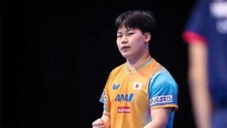 松島輝空 デンマークの新鋭に完勝も「目標はこの大会で優勝することなので、喜ぶよりも明日の試合に向けて準備します」【卓球 WTTモンペリエ】