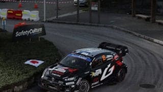 WRCジャパン：初日のスーパーSSを終えてトヨタのロバンペラがトップ、勝田は0.3秒差の3番手