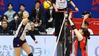 SVリーグ女子　埼玉上尾がNEC川崎との接戦を制す　岡山が連敗を脱出