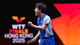 「両巨頭が激突する」張本智和、悲願の初優勝へ前進なるか　好相性の世界2位・林詩棟と準決勝で対戦　大会公式も熱視線【WTTファイナルズ香港】