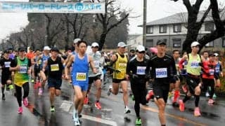 雨にも負けずランラン　千葉・八千代のロードレースに2591人参加
