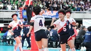 春高バレー　女子で京都橘が初戦快勝、1年生エース片岡優が初の大舞台で好調　2回戦で優勝候補・就実へのリベンジ狙う