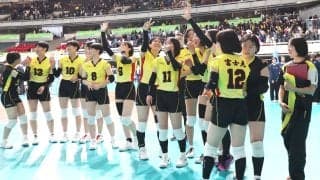 春高バレー　激戦制した富士見「自分を信じてトスを上げて」エース・福元の思い詰まった一撃