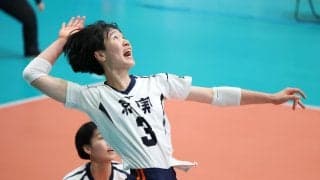 春高バレー　就実、ストレート勝利で初戦を突破