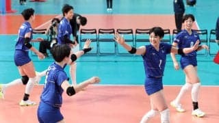 春高バレー　7年ぶりの頂点を狙う金蘭会、初戦は三重に快勝