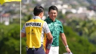 松山英樹は3日目ベストタイ「65」 首位と6打差13位で最終日へ 金谷拓実20位後退