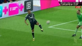 「オシャレやな」長谷部誠のアシスト→“謎の選手”が神ゴール！「誰なんだw」「めっちゃ良いシュート」実況解説＆ファンが騒然