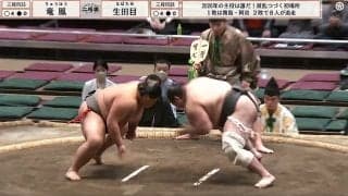 “ゴツ”人気力士の立ち合いで衝撃音 頭からの突進に館内ざわめき「顔バーンで吹っ飛んだ」