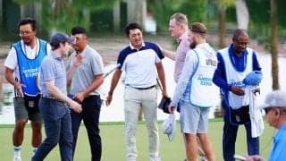 同伴アマの“処置”にも立ち会い 金谷拓実はプロアマ形式で「楽しくプレー」