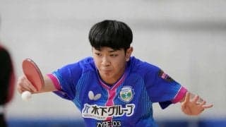 【卓球】高１川上流星が全日本ジュニア初優勝　インターハイ２冠　中城瑛貴を振り切る