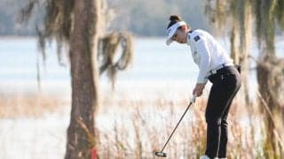 スプリットハンドで2年目開幕 山下美夢有はラウンド中にパッティングフォームを変更