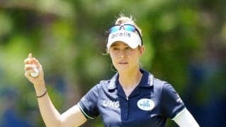 暫定首位浮上のＮ・コルダが通算16勝目へ強風に動じず「最後はサバイバルモード」８選手が順延