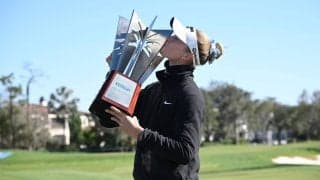 Ｎ・コルダが婚約者の前で万感の通算16勝目「本当に特別な経験」　最終Ｒ中止の米女子開幕戦制す