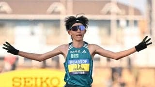 “シン・山の神”青学大・黒田朝日、先輩の吉田祐也と大分ハローキティ空港で笑顔オフショ披露