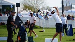 世界1位シェフラーは練習場で何をする？ かいま見た「左手グリップ」の重要性