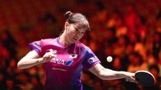 中国勢撃破の長﨑美柚がシンガポール選手に15分でストレート圧勝　サウスポーが全勝で決勝トーナメント進出決定【ITTF-ATTUアジアカップ】