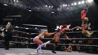 「絶対わざとだろ」人気女子タッグ、超難易度アクロバティック技を“誤爆”で敗戦…緻密すぎる空中殺法でまた同士討ちにファン困惑