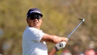 久常涼が「63」の猛チャージで暫定首位浮上「松山さんと最終組は夢のよう」