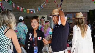 久常涼「夫人会」でキャディを任されるの巻 恋人・莉月愛さんの腕前は？