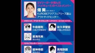 【ハイキュー‼×SVリーグ】畑葵が選んだベストメンバーはバレーIQ高め　胸に刺さった田中龍之介の名言も語った
