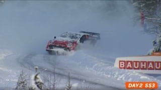 「なんというセーブだ！」世界ラリー、雪の中に突っ込むも驚異の生還 あわや大惨事の“強行突破”にSNS騒然