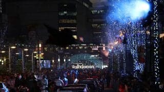 WRCジャパン：オープニングセレモニーを名古屋城前の愛知県体育館敷地で実施