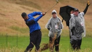 【速報】3時間近い降雨中断後に再開 松山英樹は出だしボギーから我慢の連続