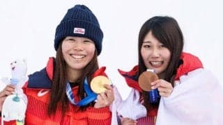 採点の物議よそに…村瀬心椛がSNSで金メダルの深田茉莉を祝福「まりの滑りは完璧でパーフェクトなラン」【冬季五輪】